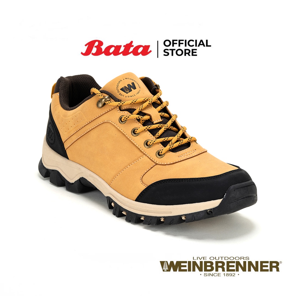 Bata บาจา WEINBRENNER รองเท้าผ้าใบ รองเท้าลำลองแบบผูกเชือก สำหรับผู้ชาย รุ่น RIDGEVIEW สีแทน 8403006