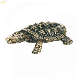 【VARSTR】Turtle Ornaments Animal Miniatures Antique Desktop Decor Longevity Turtle