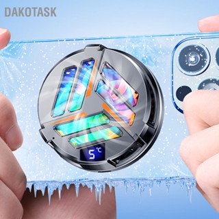 Dakotask พัดลมระบายความร้อน กึ่งตัวนํา แม่เหล็ก หน้าจอดิจิทัล สําหรับเล่นเกม ถ่ายทอดสด โทรศัพท์มือถือ