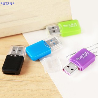 Utzn&gt; อะแดปเตอร์การ์ดรีดเดอร์ USB 2.0 อินเตอร์เฟซ Micro SD TF แฟลช คุณภาพสูง สําหรับแล็ปท็อป SH