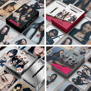 อัลบั้มรูปภาพ LE SSERAFIM JAPAN Lesserafim Lomo Cards Kpop ขนาดเล็ก ราคาถูก จํานวน 55 ชิ้น ต่อกล่อง