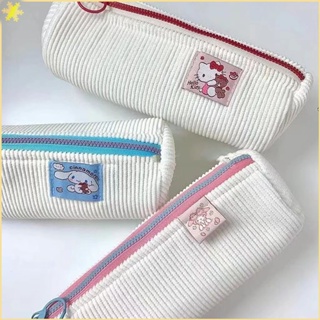 [LBE] Sanrio Hello Kitty Corduroy Pencil Bag กระเป๋าเครื่องเขียนน่ารัก High Value Student Girl Pencil Case School Supplies