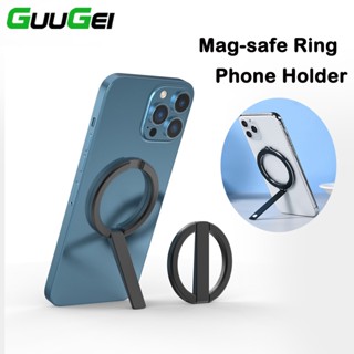 Guugei โลหะผสม แบบพกพา Mgsafe ที่วางโทรศัพท์ ขาตั้งโทรศัพท์ แม่เหล็ก ที่วางโทรศัพท์ตั้งโต๊ะ พับได้ เคส Mgsafe ที่วางโทรศัพท์