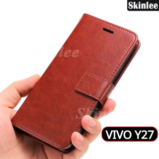 เคสโทรศัพท์หนัง ฝาพับ พร้อมช่องใส่บัตร ขาตั้งวาง สําหรับ VIVO Y27 Y36 4G 5G Y36 Y27