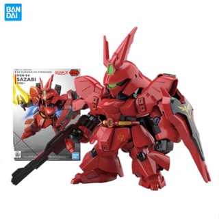 Bandai Original GUNDAM SDEX Series Sazabi MSN-04 Anime Action Figure Assembly Model Toys Collectible Model Ornaments Gifts