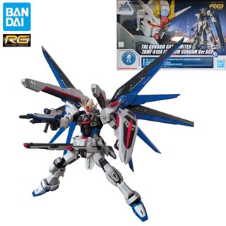 Bandai Genuine Gundam Model Garage Kit MG Series 1/100 THE GUNDAM BASE LIMITED ZGMF-X10A Freedom Gundam Ver GCP Anime Figure Toy