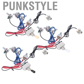 Punkstyle Electric Guitar Switch  Wiring Harness Kit Warrant Durability for Music Lovers Beginner