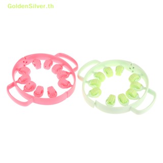 Goldensilver ลูกกลิ้งพลาสติก สีเงิน สําหรับนวดขา ผ่อนคลาย นวดขา โยคะ