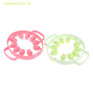 Goldensilver ลูกกลิ้งพลาสติก สีเงิน สําหรับนวดขา ผ่อนคลาย นวดขา โยคะ