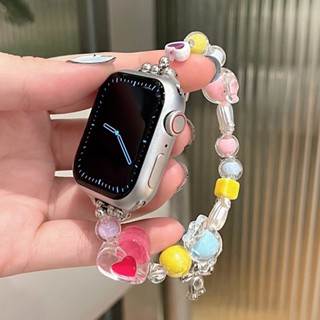 สายนาฬิกาข้อมือ รูปหัวใจ สําหรับ Smart Watch Band 8 7 6 4 5 6 SE 3 2 Ultra iwatch 45 มม. 41 มม. 40 42 มม. 38 44 มม. 49 มม.