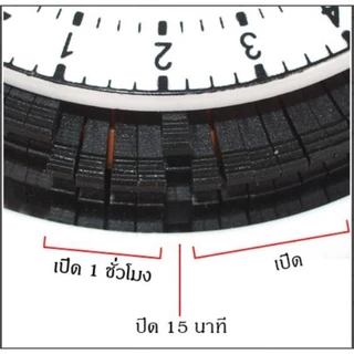 24 Hours Timer อนาล็อค ปลั๊กตั้งเวลาเปิด-ปิด อุปกรณ์ไฟฟ้า อัตโนมัติ 24ชั่วโมง รุ่น GMT04-VN ใช้ตั้งเวลาเปิด-ปิดไฟ