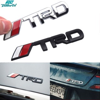 Rctown พร้อมส่ง สติกเกอร์โลหะ ลายโลโก้ Toyota Corolla 3D TRD สําหรับติดตกแต่ง