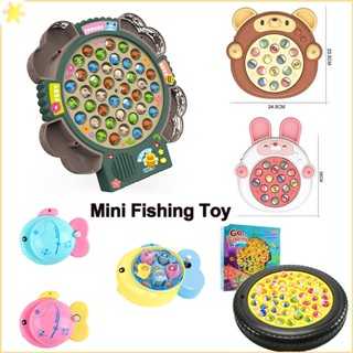 [LBE] Kids Magnetic Automatic Fishing Set Rotate With Music Catch Fish Game Toys ของเล่นเพื่อการศึกษาในช่วงต้นสำหรับเด็ก