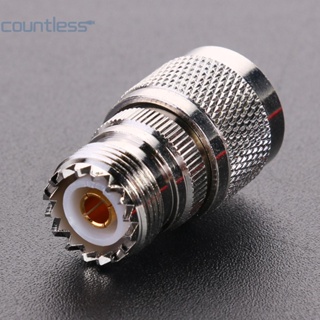 อะแดปเตอร์เชื่อมต่อ N Type L16 Male Plug to UHF SL-16 PL259 Female RF Coax [countless.th]