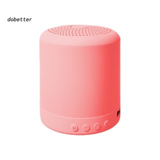 &lt;Dobetter&gt; เครื่องเล่นเพลง ลําโพงบลูทูธไร้สาย แฮนด์ฟรี USB TF AUX FM ขนาดเล็ก แบบพกพา