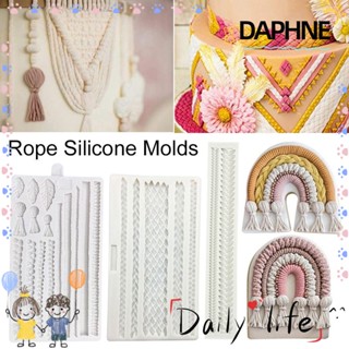 Daphne แม่พิมพ์ซิลิโคน รูปเชือก สําหรับทําเค้กช็อคโกแลต DIY