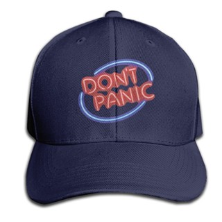 หมวกเบสบอลลําลอง ผ้านีออน ลาย The Hitchhiker To Galaxy DonT Panic แฟชั่นสําหรับผู้ชาย เหมาะกับการขับขี่ ตกปลากลางแจ้ง