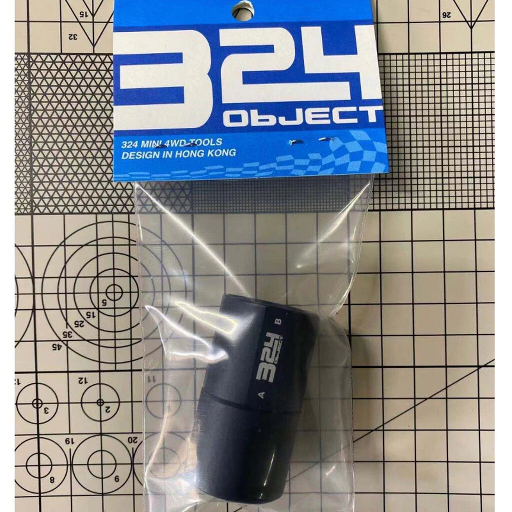 324 OBJECT Wheel Hole Puncher for TAMIYA Mini 4WD เครื่องมือทำรถทามิย่ามินิโฟร์วีล เครื่องเจาะล้อ