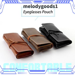 Melodygoods1 กระเป๋าหนังนิ่ม ใส่แว่นตากันแดด สําหรับผู้ชาย และผู้หญิง