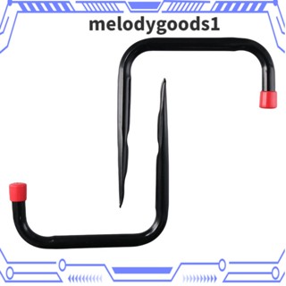 MELODYGOODS1 ตะขอแขวนจักรยาน แบบติดผนัง สีดํา สําหรับโรงรถ 6 ชิ้น