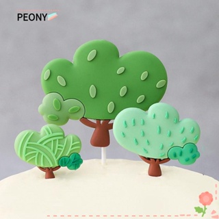 Peonypavilion ท็อปเปอร์ยางนิ่ม ลายการ์ตูนสัตว์ สําหรับตกแต่งเค้กวันเกิด