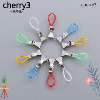 Cherry3 คลิปตะขอโลหะ สําหรับแขวนผ้าขนหนู 5 ชิ้น