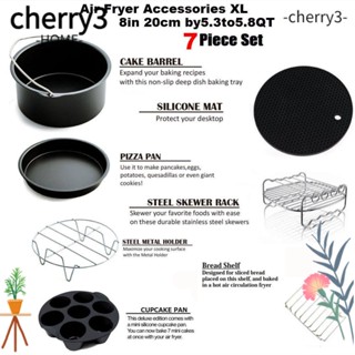 Cherry3 อุปกรณ์เสริมหม้อทอดไร้น้ํามัน สําหรับทําอาหาร 4.2-5.8QT