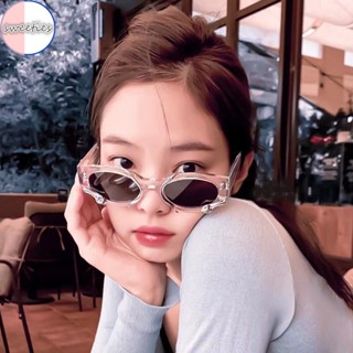 แว่นตากันแดด กรอบรูปงู BLACKPINK JENNIE Y2K สไตล์พังก์ สําหรับผู้หญิง