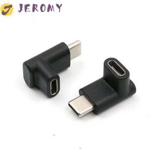 Jeromy อะแดปเตอร์เชื่อมต่อ USB C ตัวผู้ เป็นตัวเมีย มุมฉาก ขนาดเล็ก อุปกรณ์เสริม สําหรับโทรศัพท์มือถือ