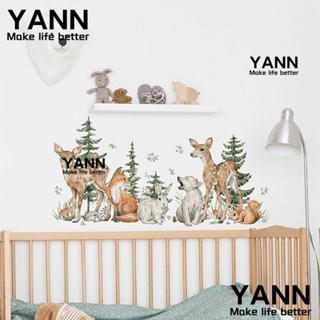 Yann1 สติกเกอร์ติดผนัง มีกาวในตัว ใช้ซ้ําได้ สําหรับตกแต่งบ้าน ห้องนั่งเล่น