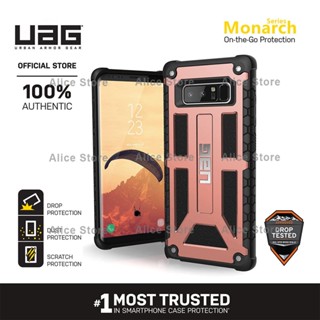 Uag เคสโทรศัพท์มือถือ สีโรสโกลด์ กันกระแทก สําหรับ Samsung Galaxy Note 8