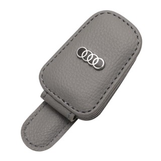 AUDI LOGO glasses clip A1 A2 A3 A4 A5 A6 A7 A8 Q3 Q5 Q7 Q8 RS1 RS2 RS3 RS4 RS5 RS6 RS7 RS8 interior sun visor sunglasses business card leather storage bracket