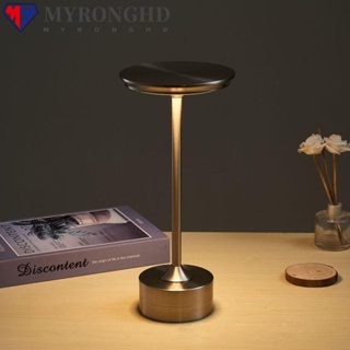 Myronghd โคมไฟตั้งโต๊ะ LED โมเดิร์น ไร้สาย โรงแรม โคมไฟชาร์จ USB