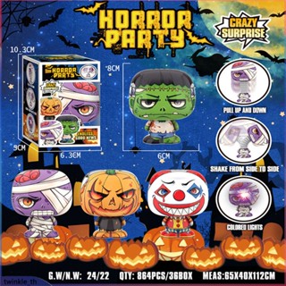 ตุ๊กตาการ์ตูนคริสต์มาส Pop Tubes Decompression Telescopic Tube Sensory Decompression Toy Halloween Ornaments (twinkle.th)