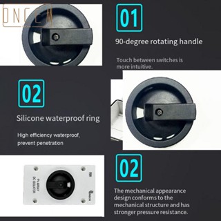 【ONCEMOREAGAIN】User Friendly PV Disconnect Switch Easy Installation Waterproof 32A 1000V