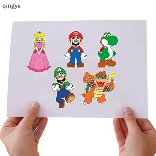 [qingyu] สติกเกอร์ ลายการ์ตูน Super Mario Luigi Yoshi 6 ชิ้น สําหรับตกแต่ง