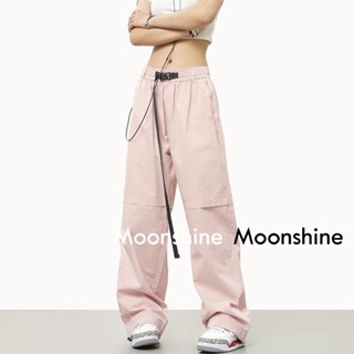 Moon  กางเกงขายาว คาร์โก้ กางเกง เชือกอเมริกันคลาสิค Cargo pants 2023 NEW 072608 พิเศษ สไตล์เกาหลี Stylish Beautiful A20M045 36Z230909