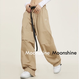 Moon  กางเกงขายาว คาร์โก้ กางเกง เชือกอเมริกันคลาสิค Cargo pants 2023 NEW 080116 พิเศษ Comfortable fashion Beautiful A20M08Y 36Z230909