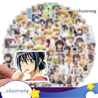 Chunrong สติกเกอร์ ลายการ์ตูนอนิเมะญี่ปุ่น DIY สําหรับติดตกแต่งตู้เย็น บ้าน 100 ชิ้น ต่อชุด