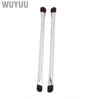 Wuyuu Eyeshadow Brush  Soft Hair Ergonomic Cosmetic Tool Portable  Silver for Women Home Travel