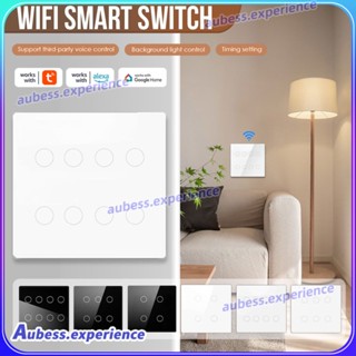 Tuya Wifi 2.4GHz Smart Switch, แผงหน้าจอสัมผัส 4/6 Gang Smart Switch,ac 110-220v ผู้เชี่ยวชาญ