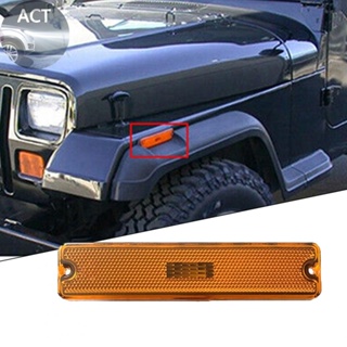 ฝาครอบไฟหรี่ ติดกันชนหน้ารถยนต์ สําหรับ Jeep Wrangler YJ 1987-1995