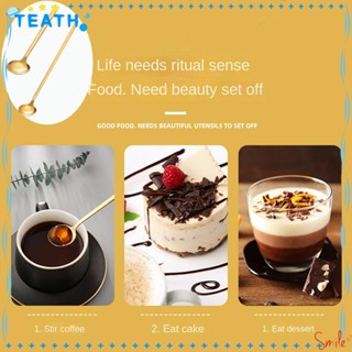 Teath ช้อนชา ไอศกรีม ด้ามจับยาว คุณภาพสูง 5.2 นิ้ว และ 9.5 นิ้ว 8 ชิ้น