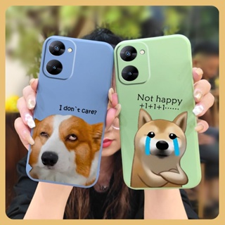 soft shell Skin feel silicone Phone Case For OPPO Realme V30/V30T Cartoon Liquid silicone shell Lens package