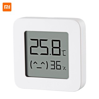 Xiaomi Mijia เครื่องวัดอุณหภูมิความชื้นดิจิทัลไร้สาย บลูทูธ 2 วัดอุณหภูมิ และความชื้น ทํางานร่วมกับแอพ Mi Home