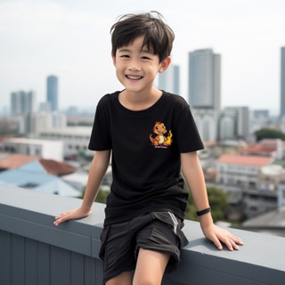 เสื้อยืดลําลอง แขนสั้น ระบายอากาศ ลายไดโนเสาร์ สีเหลือง แฟชั่นฤดูร้อน สําหรับเด็กผู้ชาย ผู้หญิง อายุ 11 ปี