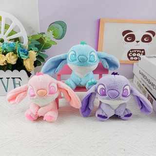 พวงกุญแจ จี้ตุ๊กตา Stitch Angel Lilo Stitch สีชมพู สําหรับผู้หญิง