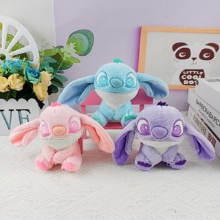 พวงกุญแจ จี้ตุ๊กตา Stitch Angel Lilo Stitch สีชมพู สําหรับผู้หญิง