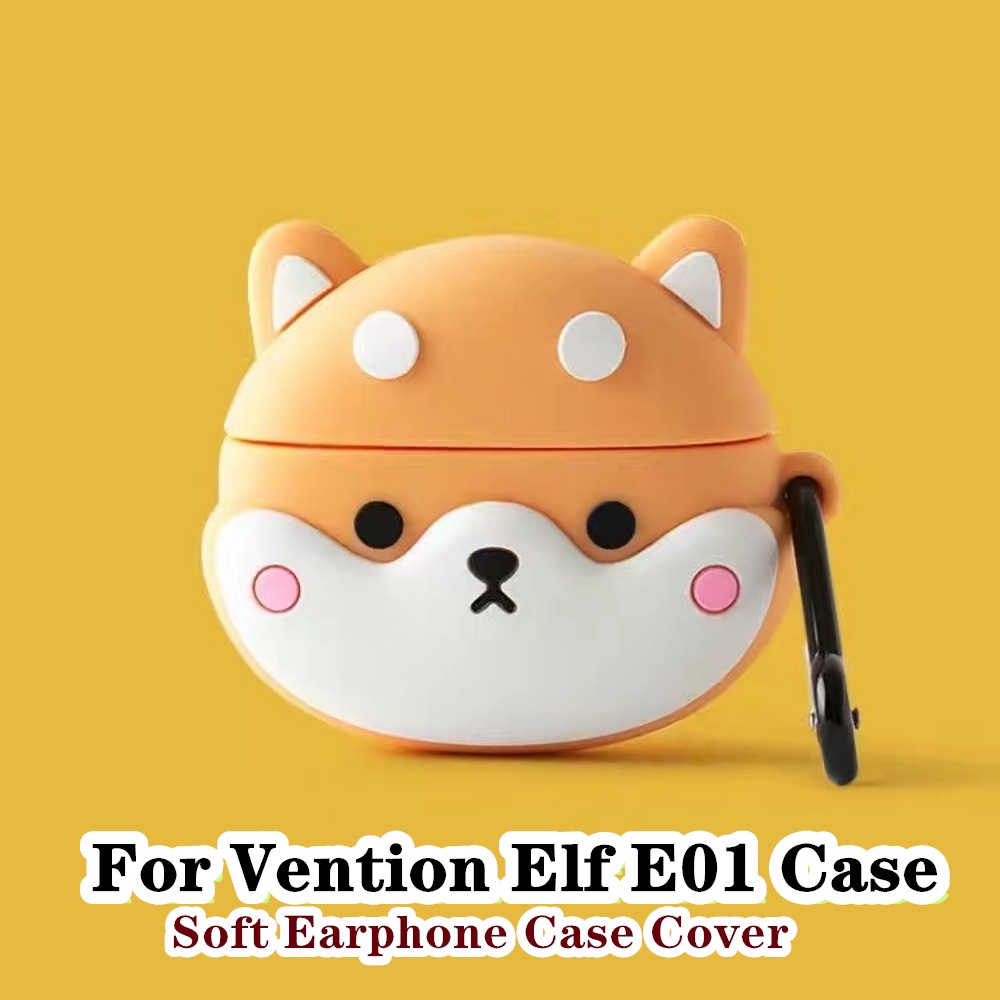 สําหรับ Vention Elf E01 Case Niche ลายการ์ตูนสําหรับ Vention Elf E01 Casing Soft Headphone Case Cove
