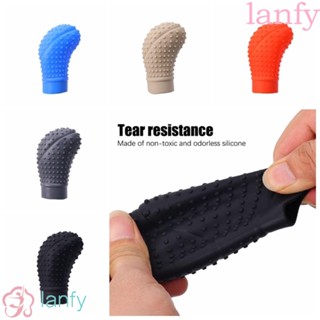 Lanfy ปลอกลูกบิดซิลิโคน กันลื่น กันลื่น สําหรับเกียร์รถยนต์